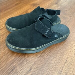 Dr. Martens Women’s Zebzag Suede Mule. Black - Size 8.